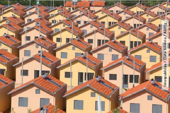 Casas populares - Foto Ilustração