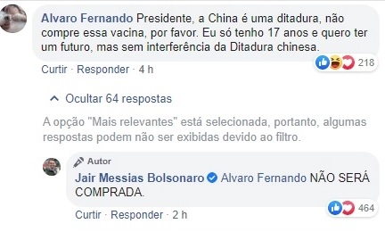 Bolsonaro publicação