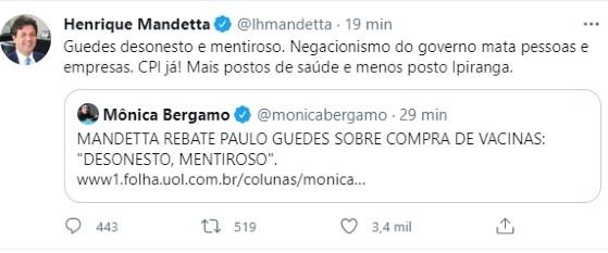 vgnotícias_publicação Mandetta