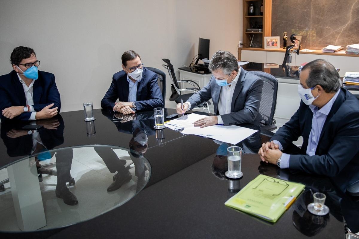 VG Notícias; VGN; reunião; Mauro Mendes; Banco Amazônia 