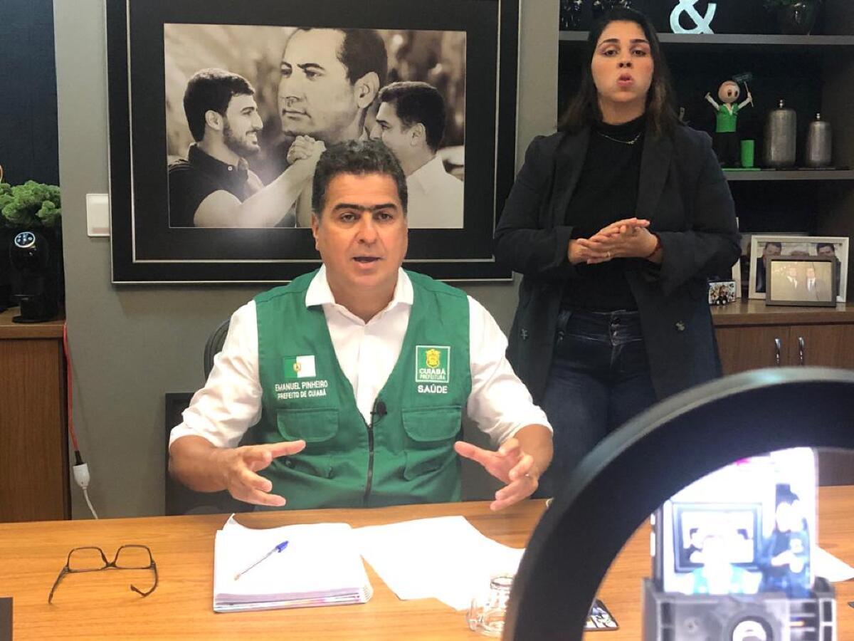 VG Notícias; VGN: Emanuel Pinheiro; novo decreto; pandemia; Covid-19; Cuiabá 