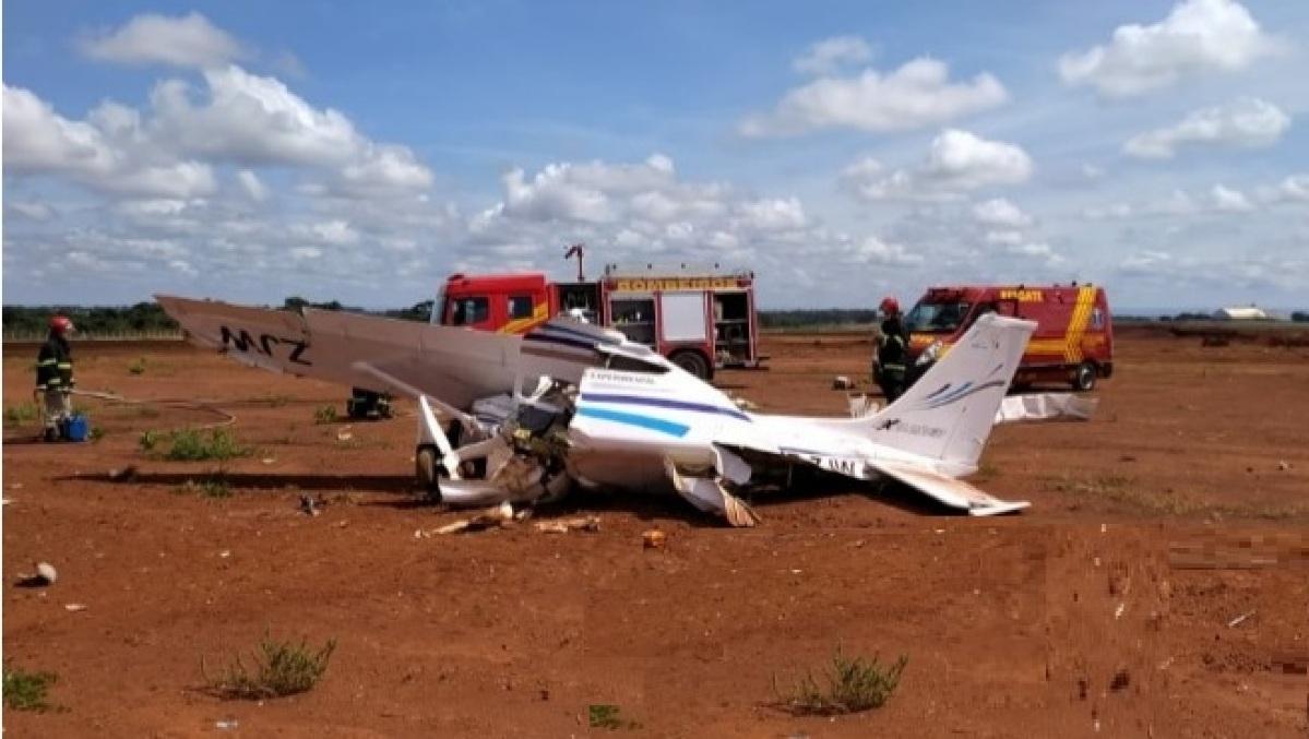 avião cai em Tangará da Serra