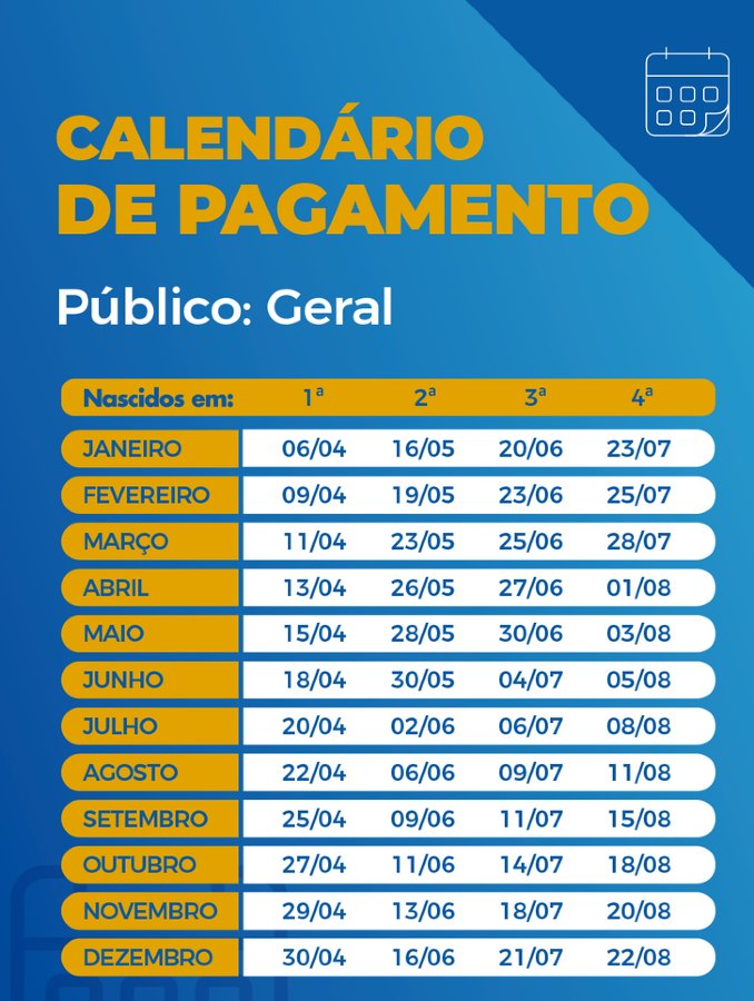 calendário