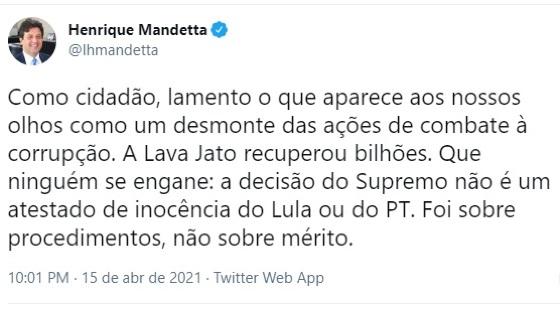 vgnotícias-Mandetta publicacao 