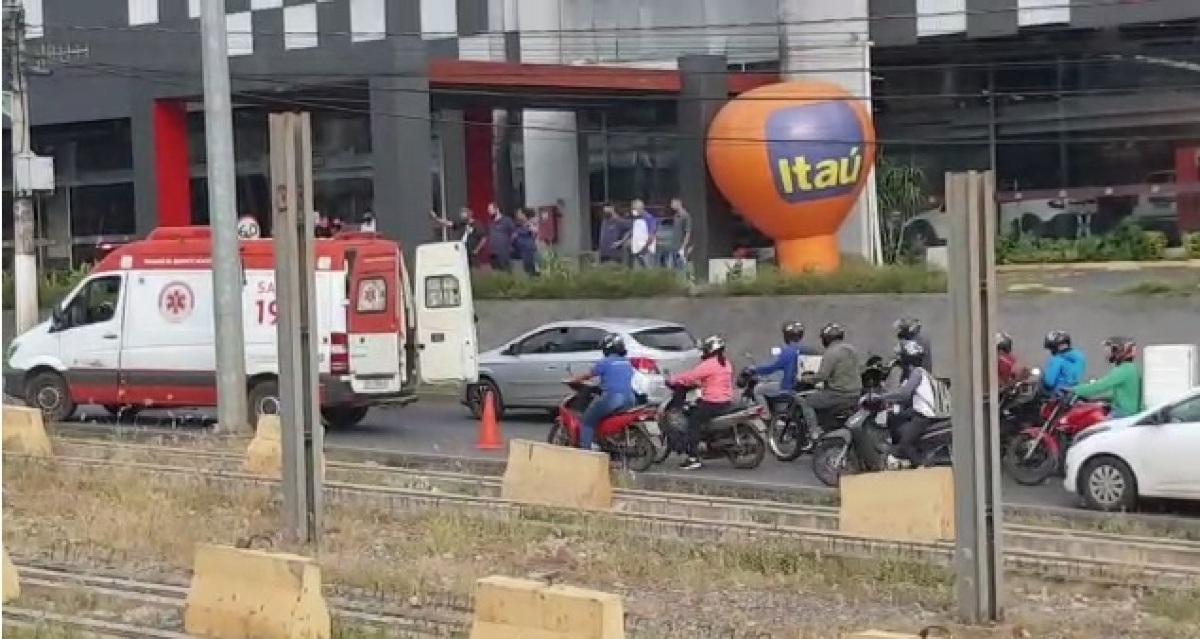 VG Notícias; VGN; acidente; avenida da Feb; motocicleta; veículo Onix; Várzea Grande; Guarda Municipal