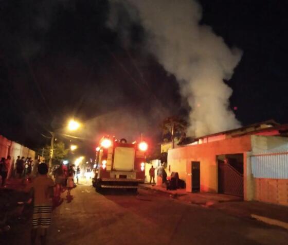 VGN; incêndio; residência; Várzea Grande; CBM; sem vítimas
