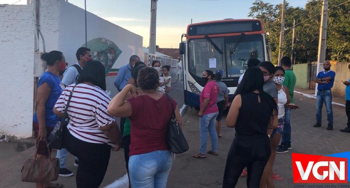 VGN; protesto; reivindicação; frota do ônibus; Bonsucesso; Várzea Grande