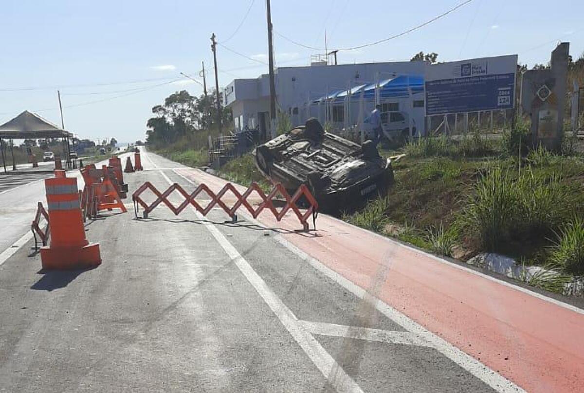 VGN; capotamento; rodovia; MT251; motorista; Botelho; PMMT