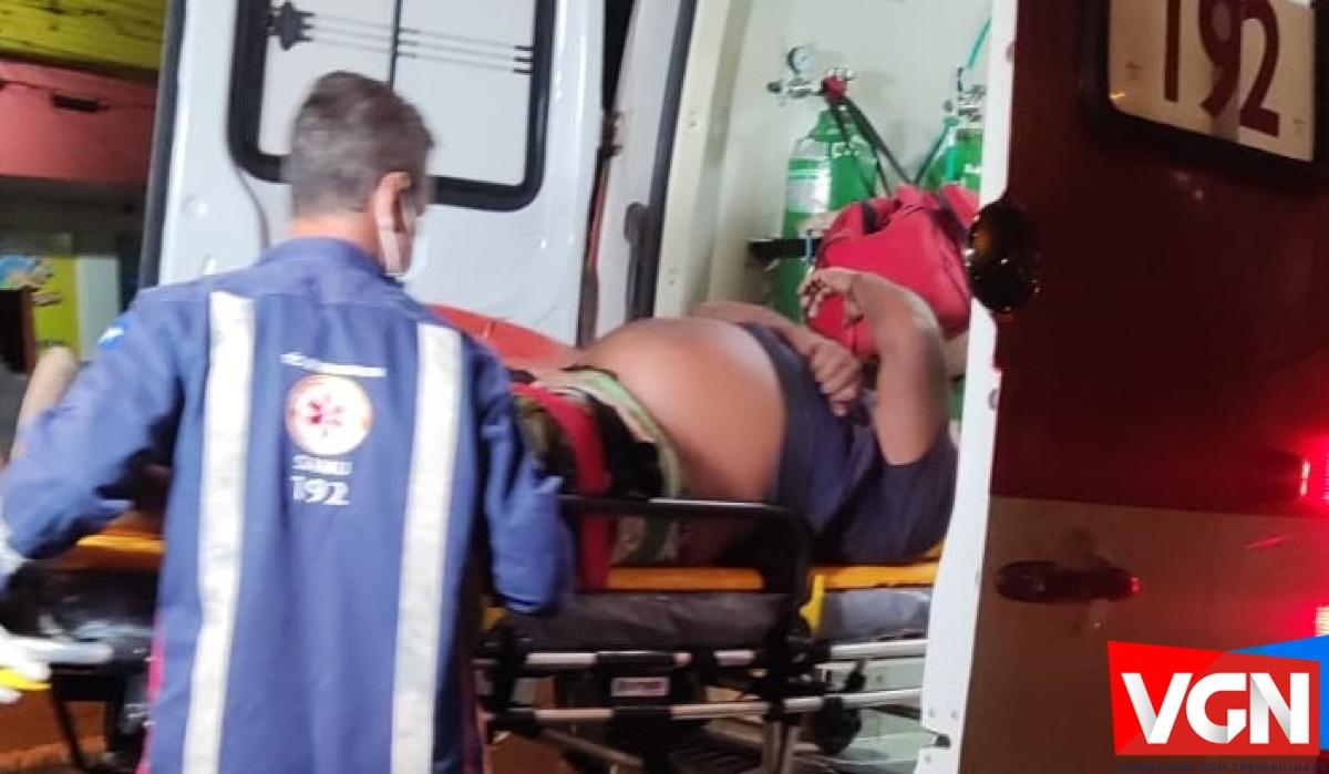 VGN; homem; ferido; queda; motocicleta; Avenida Filinto Muller; Várzea Grande