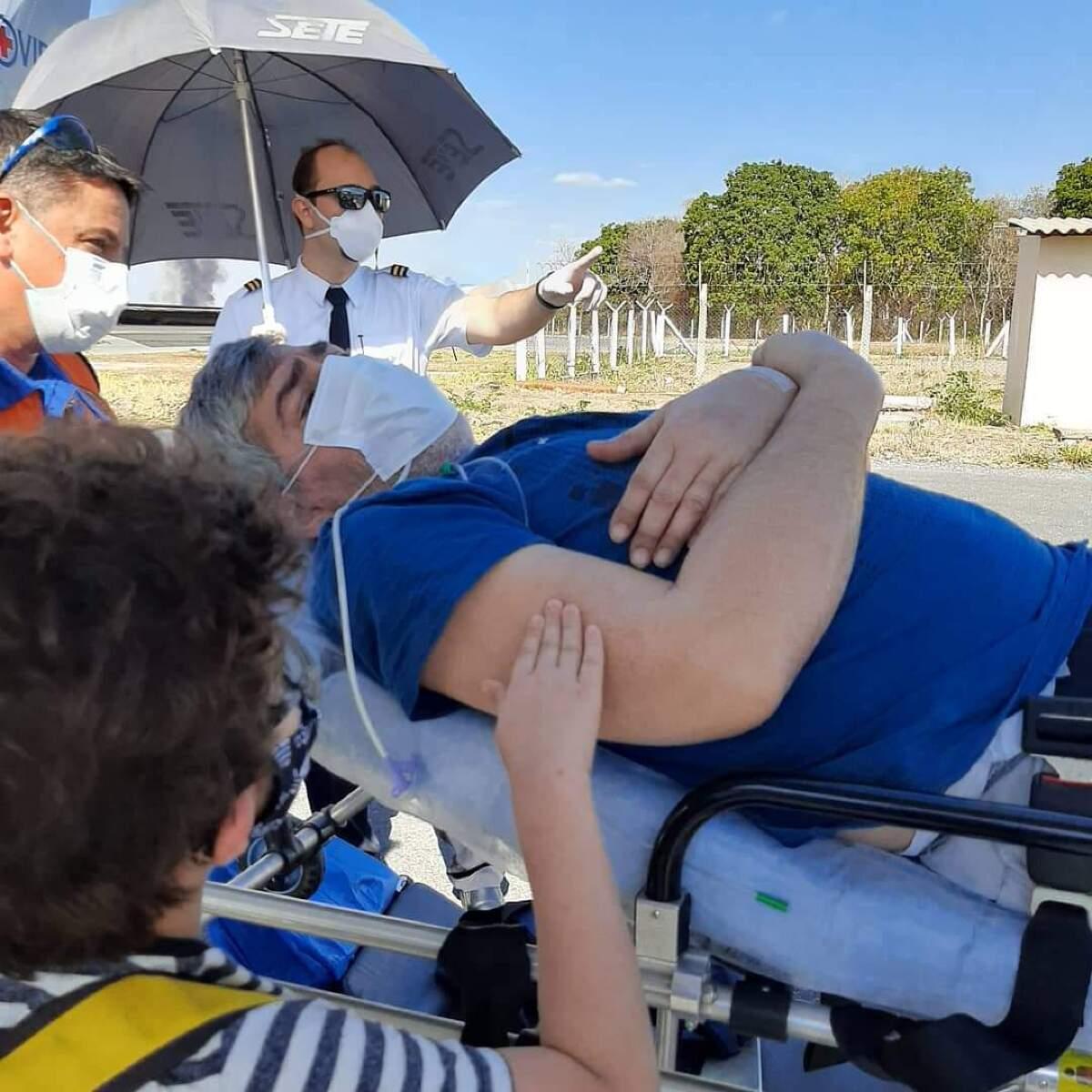 VGN; Reinaldo; câncer; estômago; tratamento; Cuiabá; Goiânia; UTI aérea; transferido