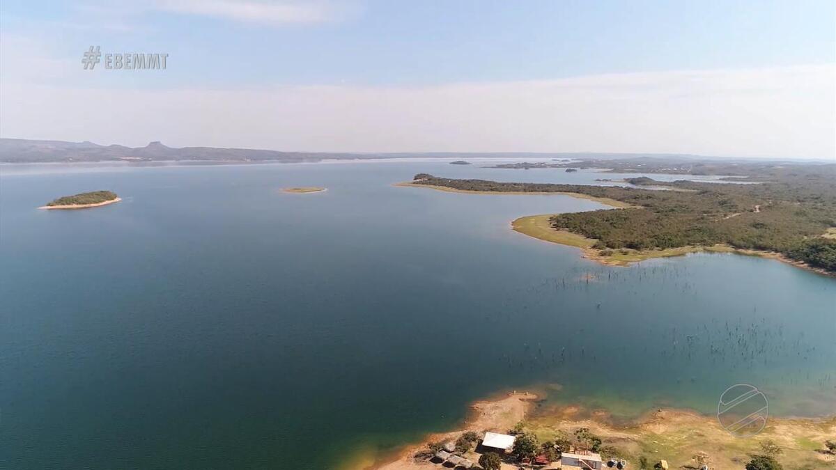 lago, manso, Embarcação, virou, chapada