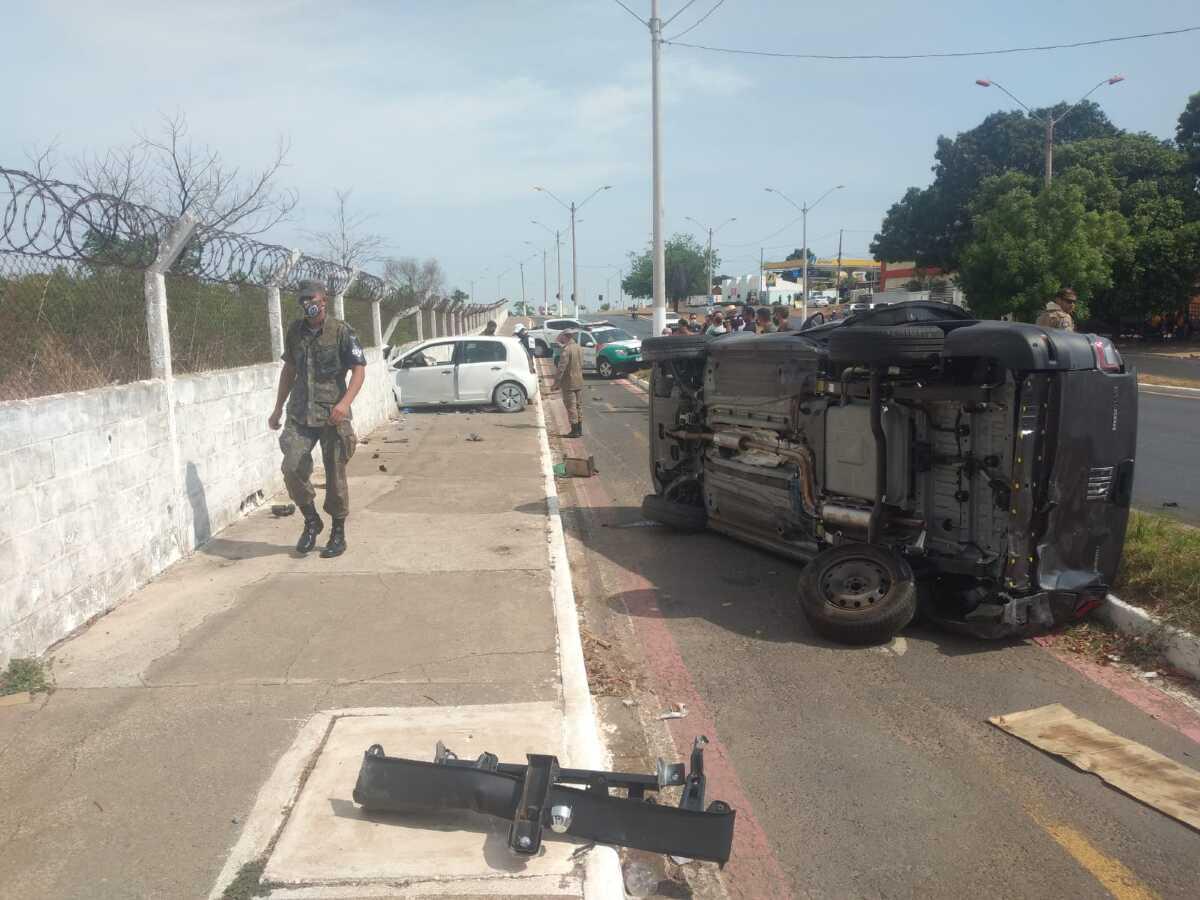 VGN; acidente; 31 de Março; capotamento; Guarda Municipal; Várzea Grande