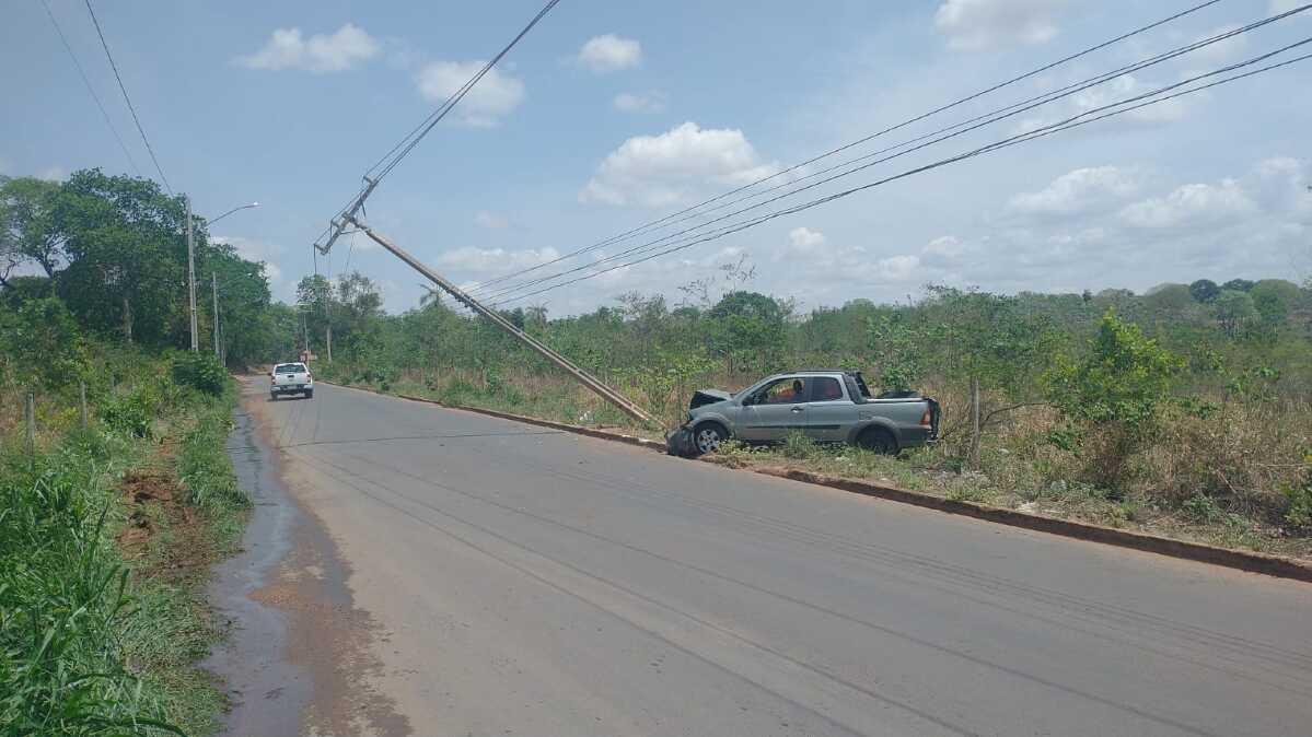 VGN; acidente; colisão; poste de energia; Várzea Grande; Guarda Municipal