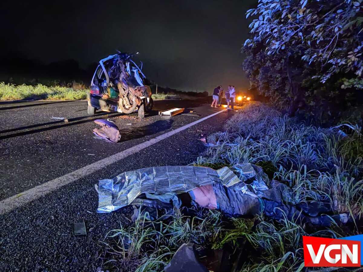 acidente na estrada de Leverger