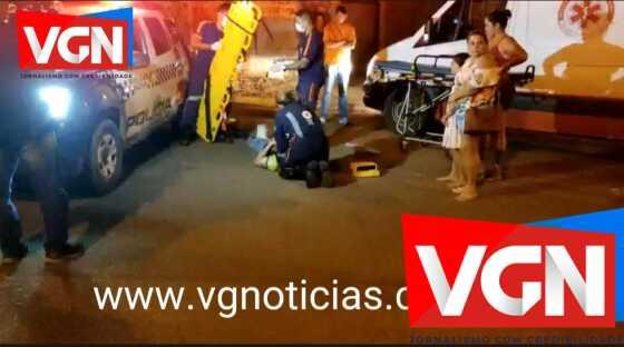 Motociclista tem fratura exposta ao colidir com veículo em VG