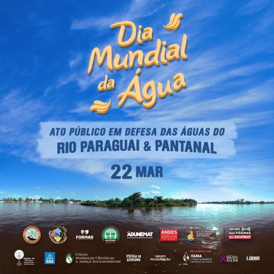 Ato público em defesa do rio Paraguai e do Pantanal