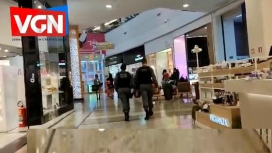 Suspeito entra pela tubulação do Shopping Pantanal e furta lojas de celulares