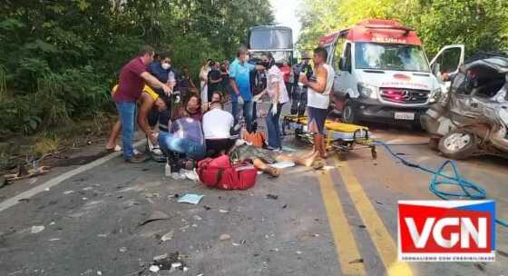 Acidente na estrada de Chapada deixa três mortos e um ferido