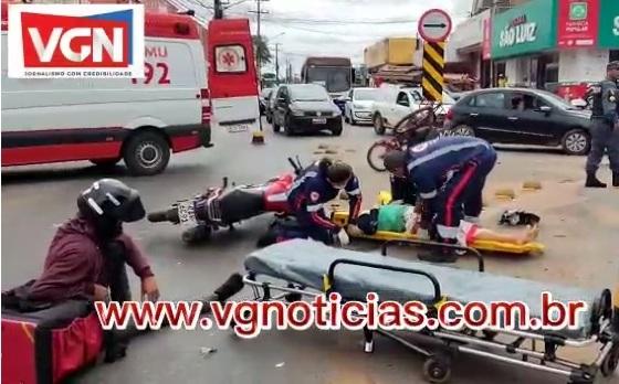 VGN; acidente; Alzira Santana; Várzea Grande; motociclista; ciclista; pedestre 