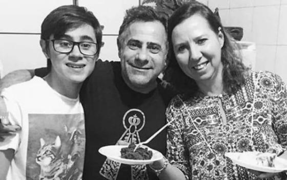 rafael miguel e seus pais