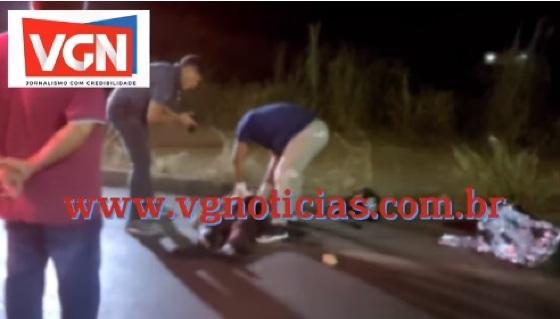 Motociclista tenta atravessar canteiro e morre atropelado por veículo em Cuiabá