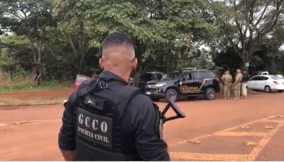 Momento da prisão do líder, que estava no RJ e foi preso em Chapada 