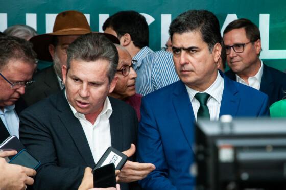Governador de MT, Mauro Mendes (União) e prefeito de Cuiabá, Emanuel Pinheiro (MDB)