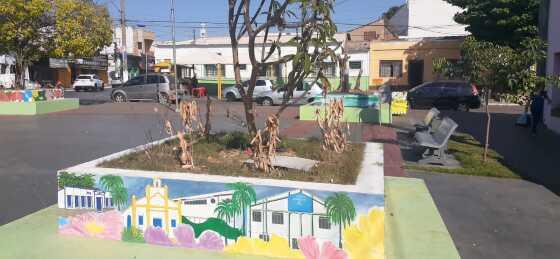 Morador de VG diz que plantas na Praça Aquidaban foram marketing político 