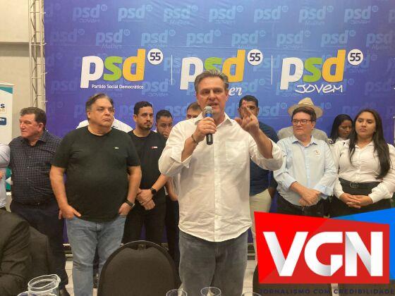 Senador Carlos Fávaro  na convenção do PSD