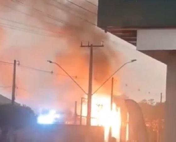 explosão; incêndio; curto-circuito; Subestação Energisa; Colíder; sem luz; VGN