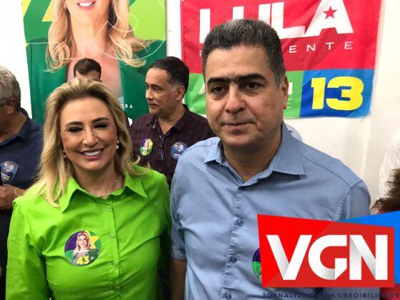 Marcia Pinheiro candidata ao Governo de MT pela federação PV, PT e PCdoBPrefeito de Cuiabá, Emanuel Pinheiro