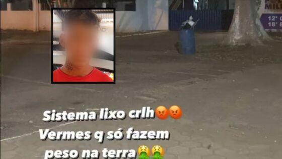 O jovem ainda chamou o sistema de lixo.