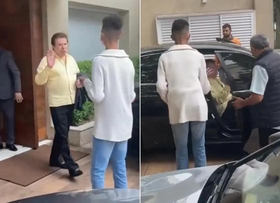 silvio santos nega foto com fã