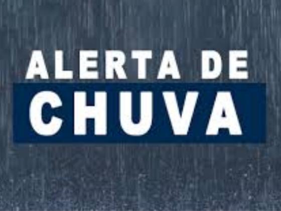 INMET alerta para chuva forte e vendaval em VG