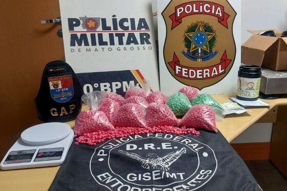 Homem é preso com 12 mil comprimidos de ecstasy em avenida de Cuiabá.