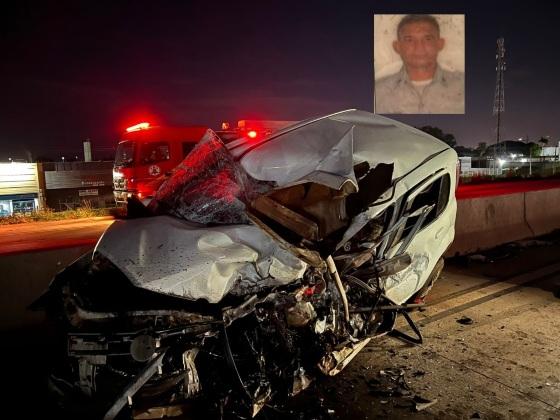 Militar morre em acidente na BR-364 em Cuiabá