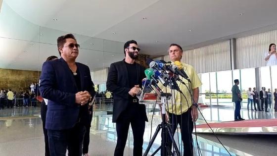 Gusttavo Lima e Leonardo apoiam o presidente Jair Bolsonaro (PL)