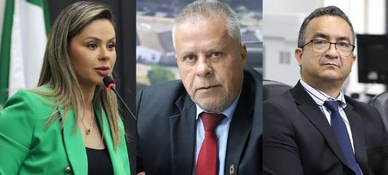 Vereadores: Michelly Alencar (União) ;Chico 2000 (PL) e Marcrean (PP)