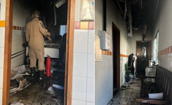 Incêndio atinge sede da Secretaria Municipal de Assistência Social de Cuiabá.