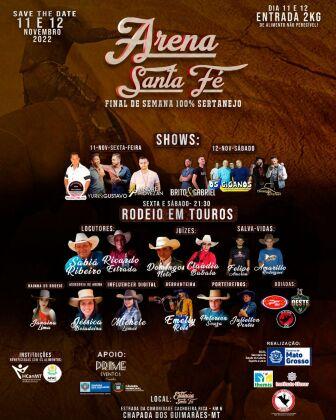 arena santa fé - programação