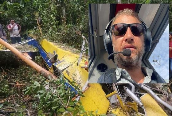 Aeronave agrícola cai e piloto morre em Mato Grosso