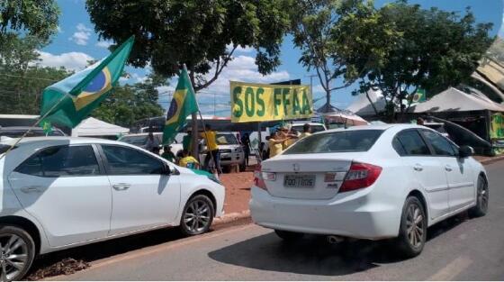 Manifestação contra eleição de Lula (PT)
