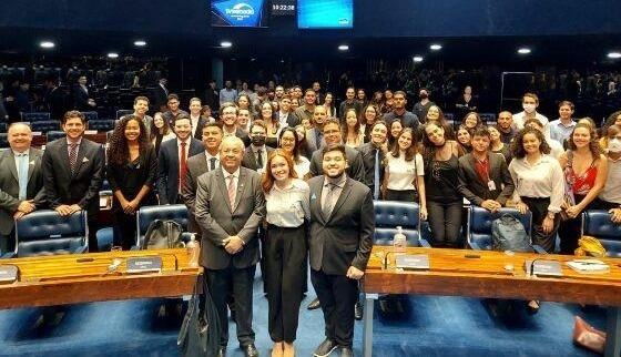 A sessão foi acompanhada do Plenário do Senado por empresários juniores de todo país.