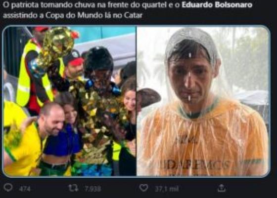 Eduardo Bolsonaro é criticado após flagra no Qatar: 