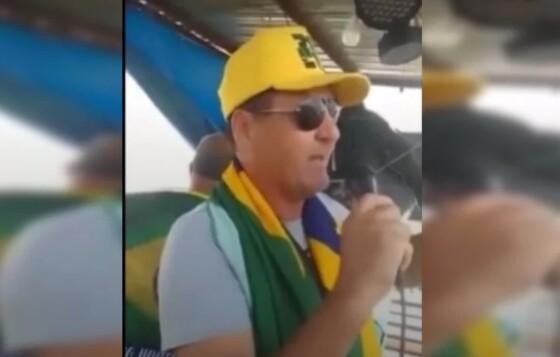 Milton Baldin foi detido em um acampamento de apoiadores do presidente Jair Bolsonaro, em Brasília