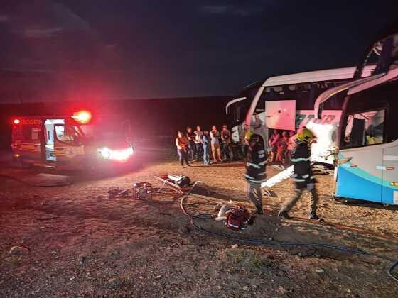 acidente; colisão; ônibus; viagem; morte; feridos; Colíder; VGN 