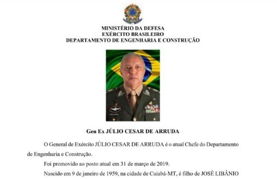 Exército será comandado por cuiabano no Governo Lula