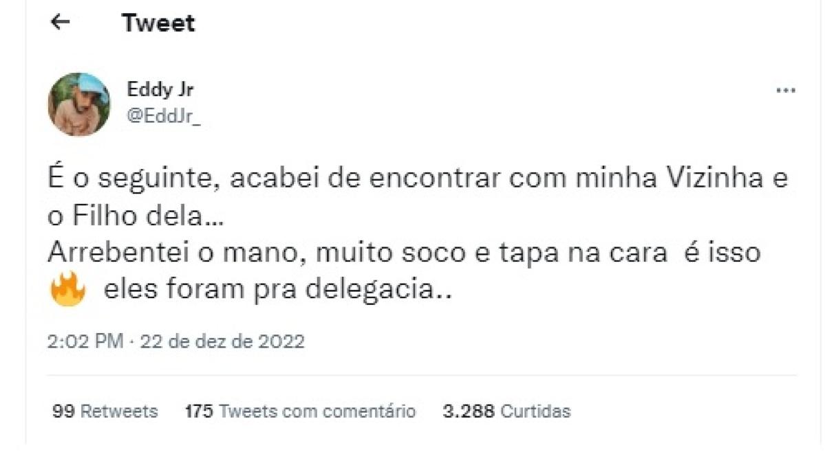 Após sofrer racismo, humorista Eddy Jr. diz que agrediu filho de vizinha |  VGN - Notícias em MT com credibilidade