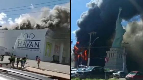Incêndio destrói loja da Havan na Bahia