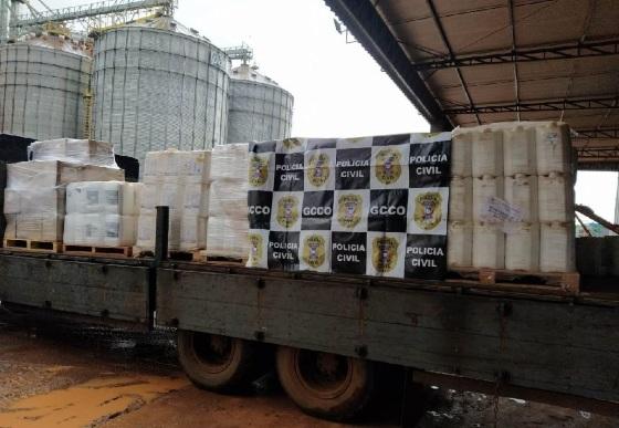 investigações policiais apreendem em MT 116 toneladas de defensivos agrícolas furtados e adulterados